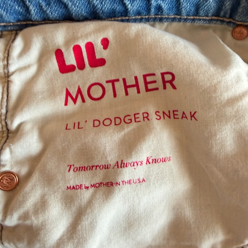 MOTHER Lil Dodger Sneak Jeans - Tomorrow Always Knows - Picture 8 of 9